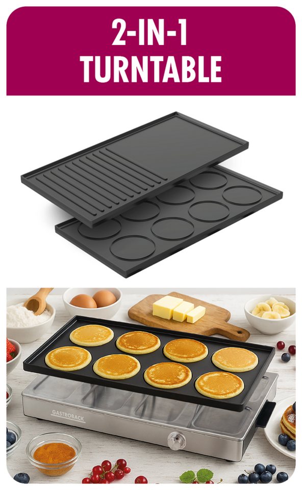 Gastroback Raclette Raclette Grill & Pancake Station, 12 Raclettepfännchen Bild 4