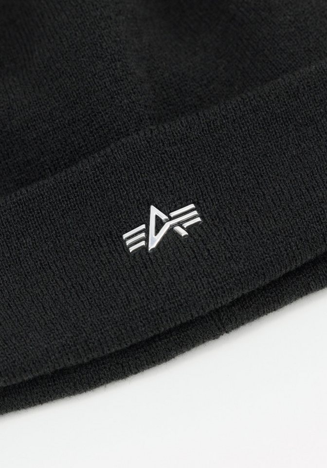 Alpha Industries Skimütze Metal Logo Beanie Bild 3