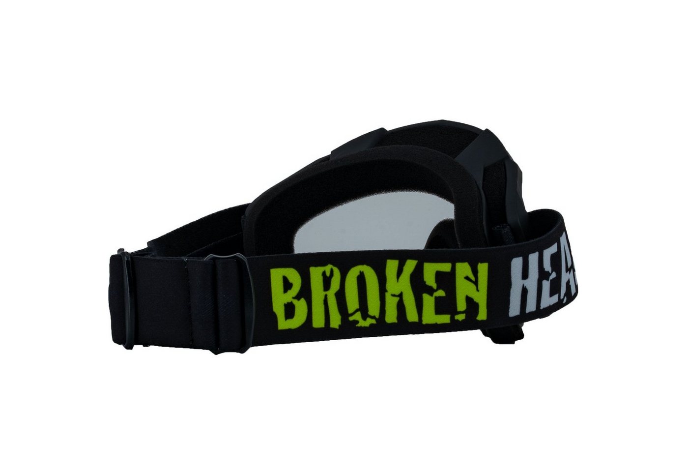 Broken Head Motorradbrille MX-2 Schwarz, Silikonbeschichtung Bild 2