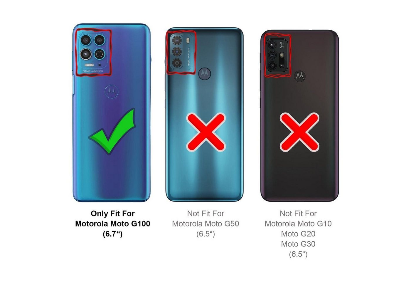 CoolGadget Schutzfolie Panzerfolie für Motorola Moto G100, (9H Härtegrad, 2x Schutzglas, 1xReinigungset), Displayfolie Panzer Schutzfolie 2 Stück für Motorola G100 Glas Folie Bild 4