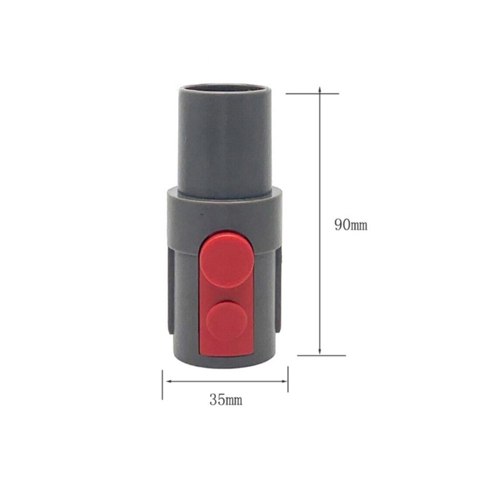 Trade-Shop Möbelbürste mit Anschluss-Adapter passend für Dyson V12 Detect Slim Absolute, Zubehör für Dyson Staubsauger, (2-tlg), Bürste geeignet für Staubsauger-Rohre mit 32mm Innendurchmesser