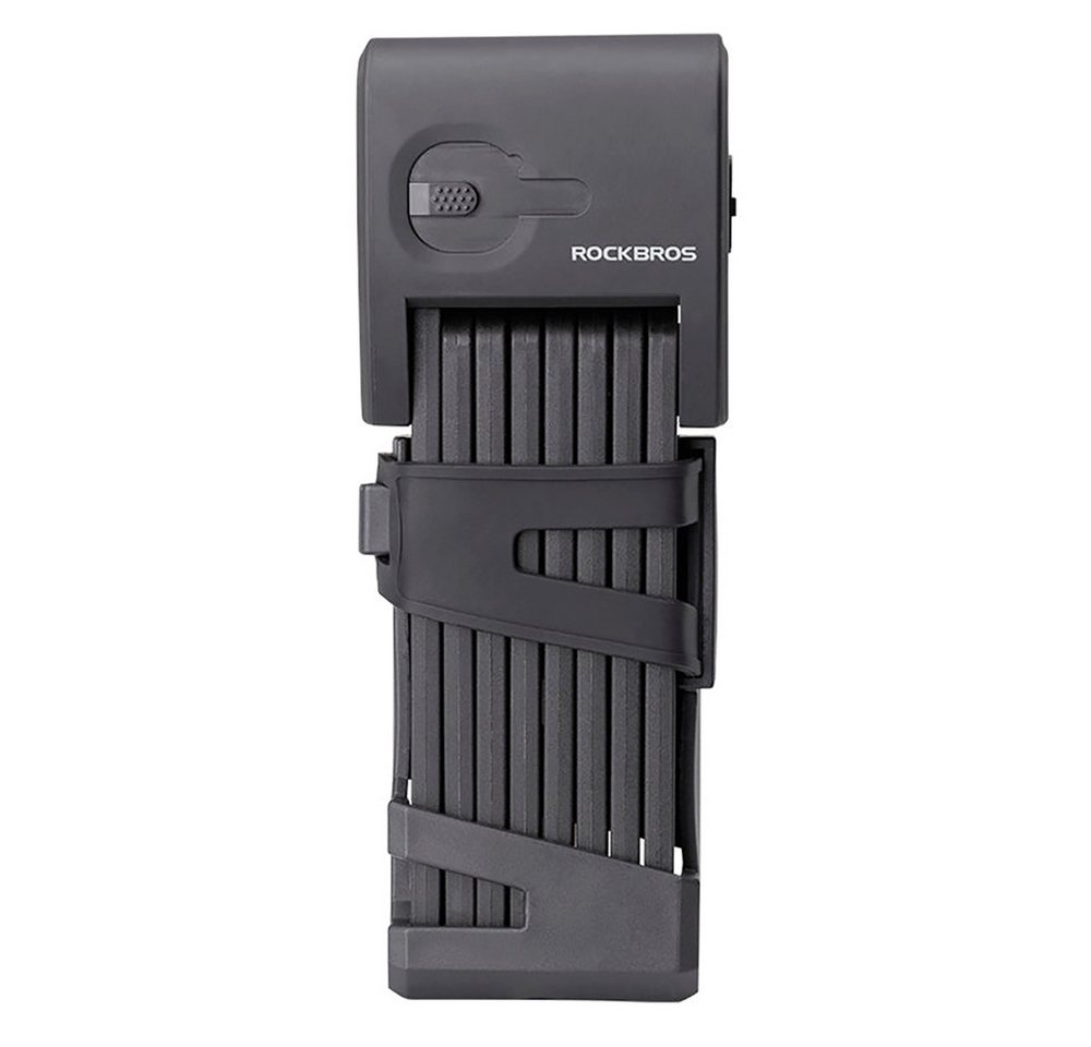ROCKBROS Faltschloss Fahrradschloss Fingerabdruckschloss Gliederschloss (Spar-Set, 1-tlg., 90 cm faltbar), Fingerabdruck, Bluetooth-App, Schlüssel, Manganstahl Bild 2