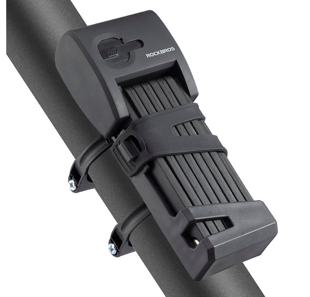 ROCKBROS Faltschloss Fahrradschloss Fingerabdruckschloss Gliederschloss (Spar-Set, 1-tlg., 90 cm faltbar), Fingerabdruck, Bluetooth-App, Schlüssel, Manganstahl Bild 4
