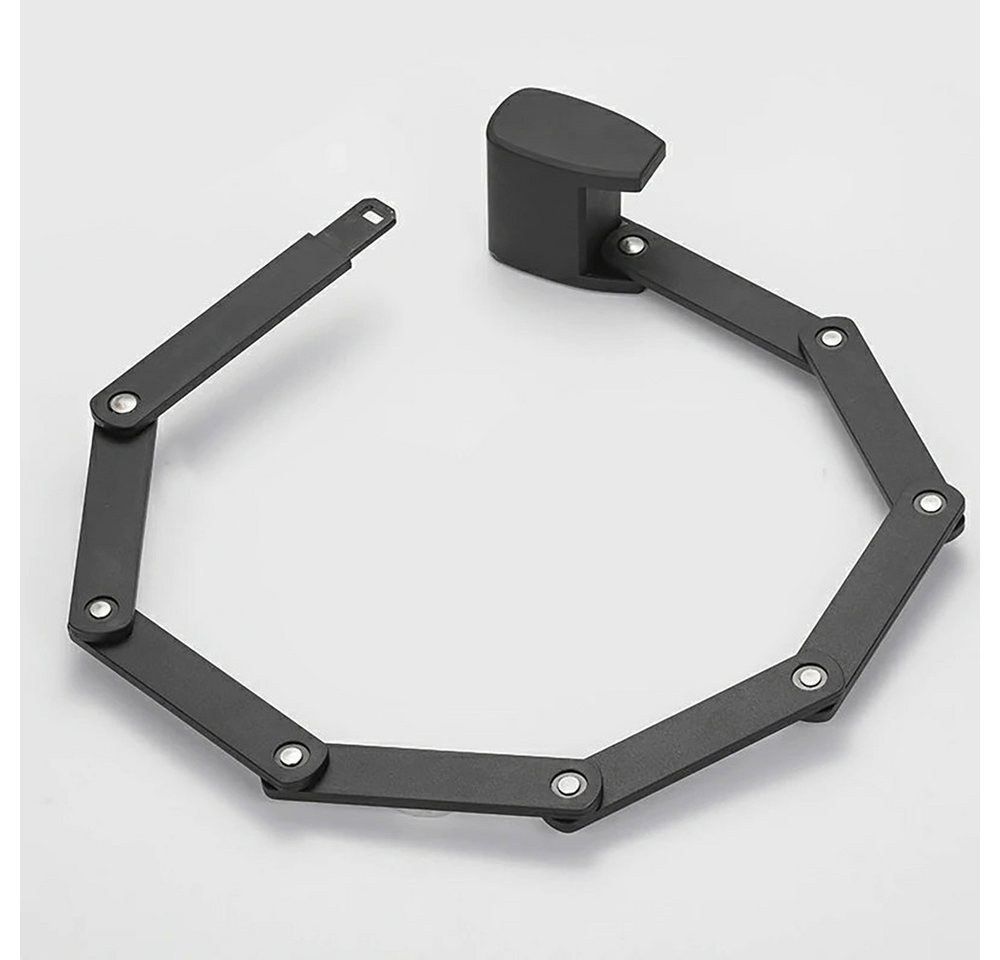 ROCKBROS Faltschloss Fahrradschloss Fingerabdruckschloss Gliederschloss (Spar-Set, 1-tlg., 90 cm faltbar), Fingerabdruck, Bluetooth-App, Schlüssel, Manganstahl Bild 5