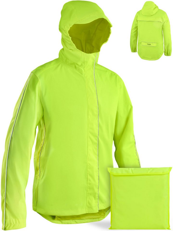 Prowiste Warnweste Fahrradjacke - Wasserdicht Atmungsaktiv Reflektierend – Fahrradjacke (Fahrradjacke wasserdicht, 1-tlg., 1 x Fahrradjacke) Herren & Damen – Wasserdicht & Atmungsaktiv Reflektierende Regenjacke Bild 4