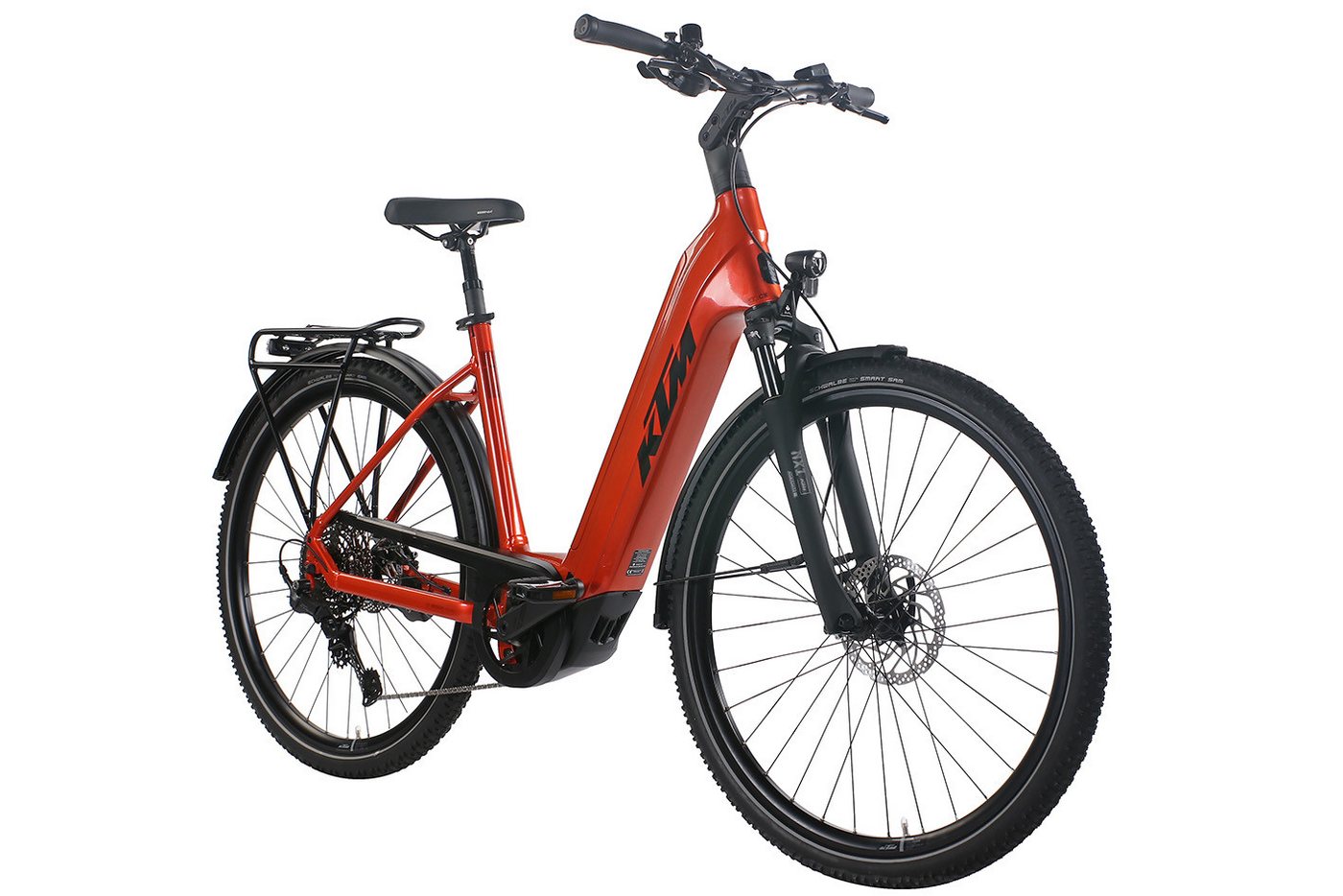 KTM E-Bike KTM Macina Tour CX 830 800 Wh Damen orange 2025, 10 Gang Shimano CUES U6000-11/10 LG shadow+, Kettenschaltung, Bosch Performance Line CX GEN5 smart System