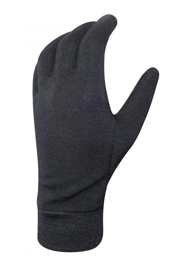 Chiba Fahrradhandschuhe CHIBA Merino Handschuh - Unterziehhandschuh L schwarz, Touchfinger, 95