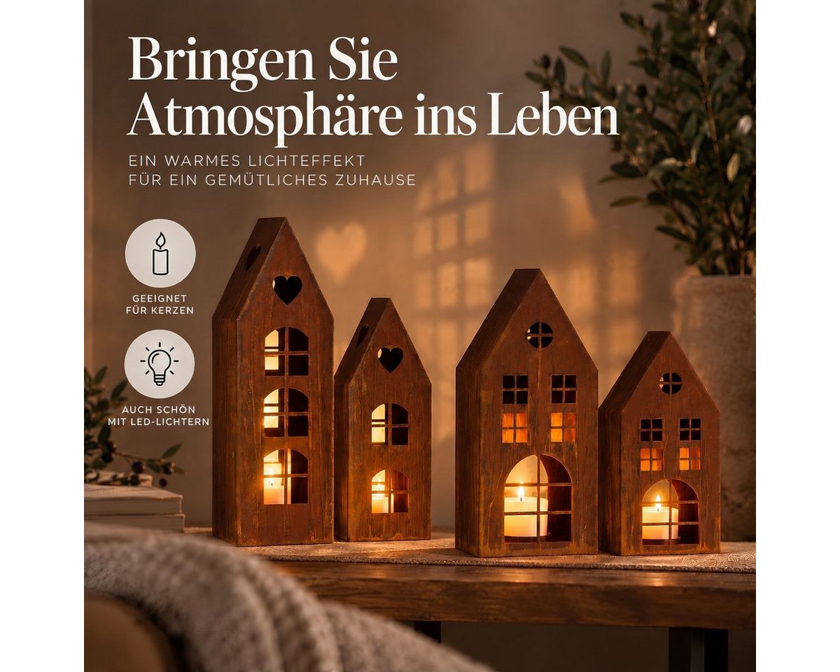 Mica Decorations Laterne Mica Decorations Laternenhaus Rost, 2er Set Bild 2