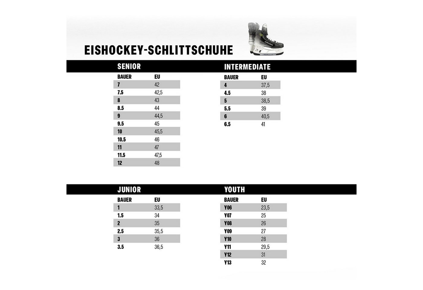 Bauer Schlittschuhe BAUER Schlittschuh Vapor X550- Int. Schwarz Bild 2