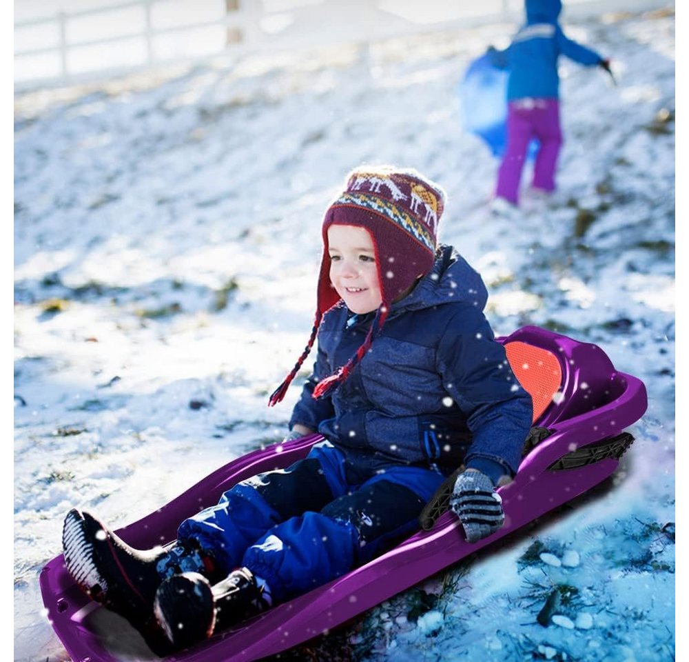 Fine Life Pro Skibob, Schlitten Bob Schlitten Kinderbob mit Bremsen für 3-10 Jahre Bild 2