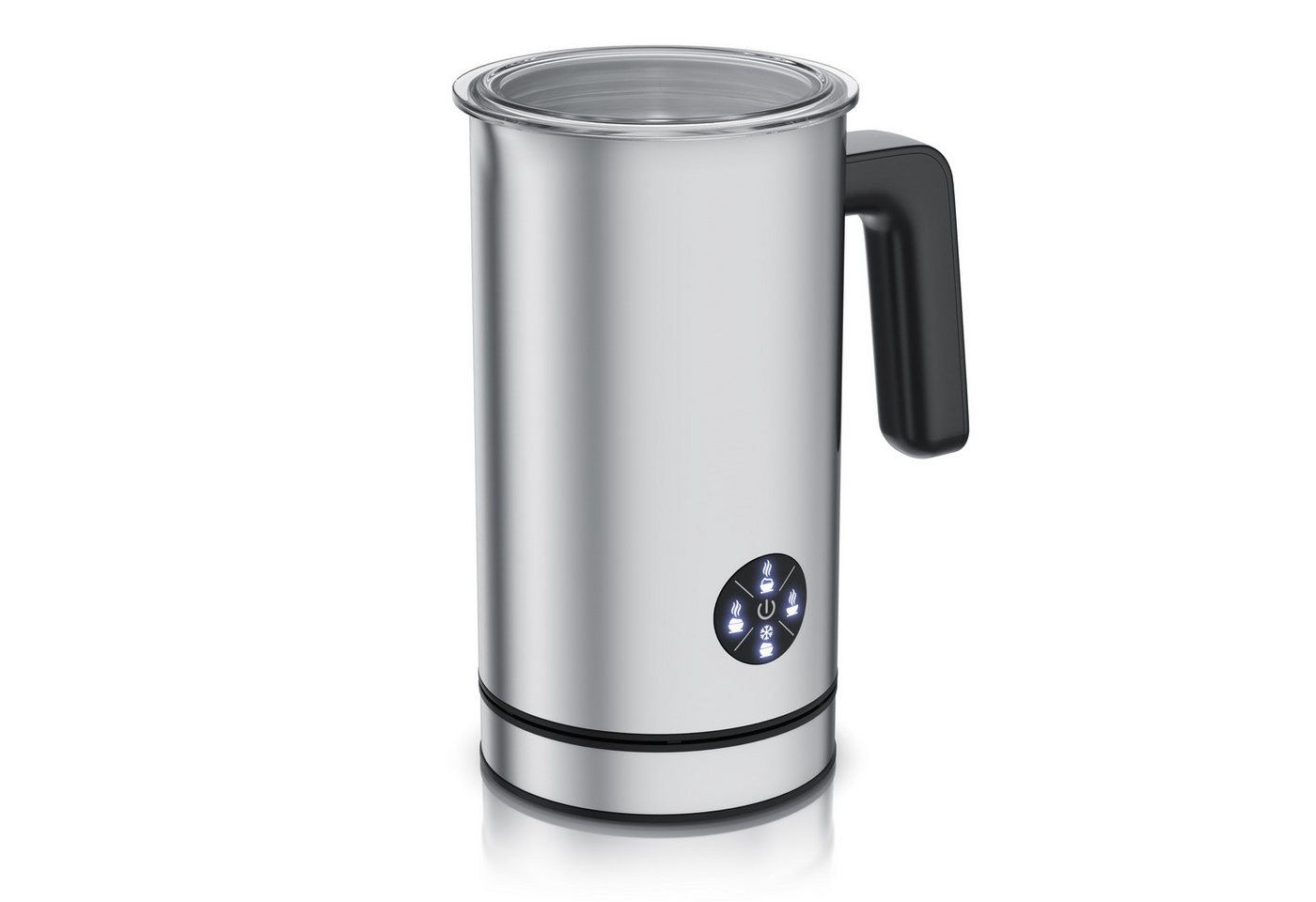 Arendo Milchaufschäumer elektrisch, 4 Programme, Doppelwandgehäuse, Antihaftbeschichtung, 500 W, 150 ml Heiß-/Kaltschaum,300 ml warme Milch,Cappuccino/Latte Macchiato Bild 3