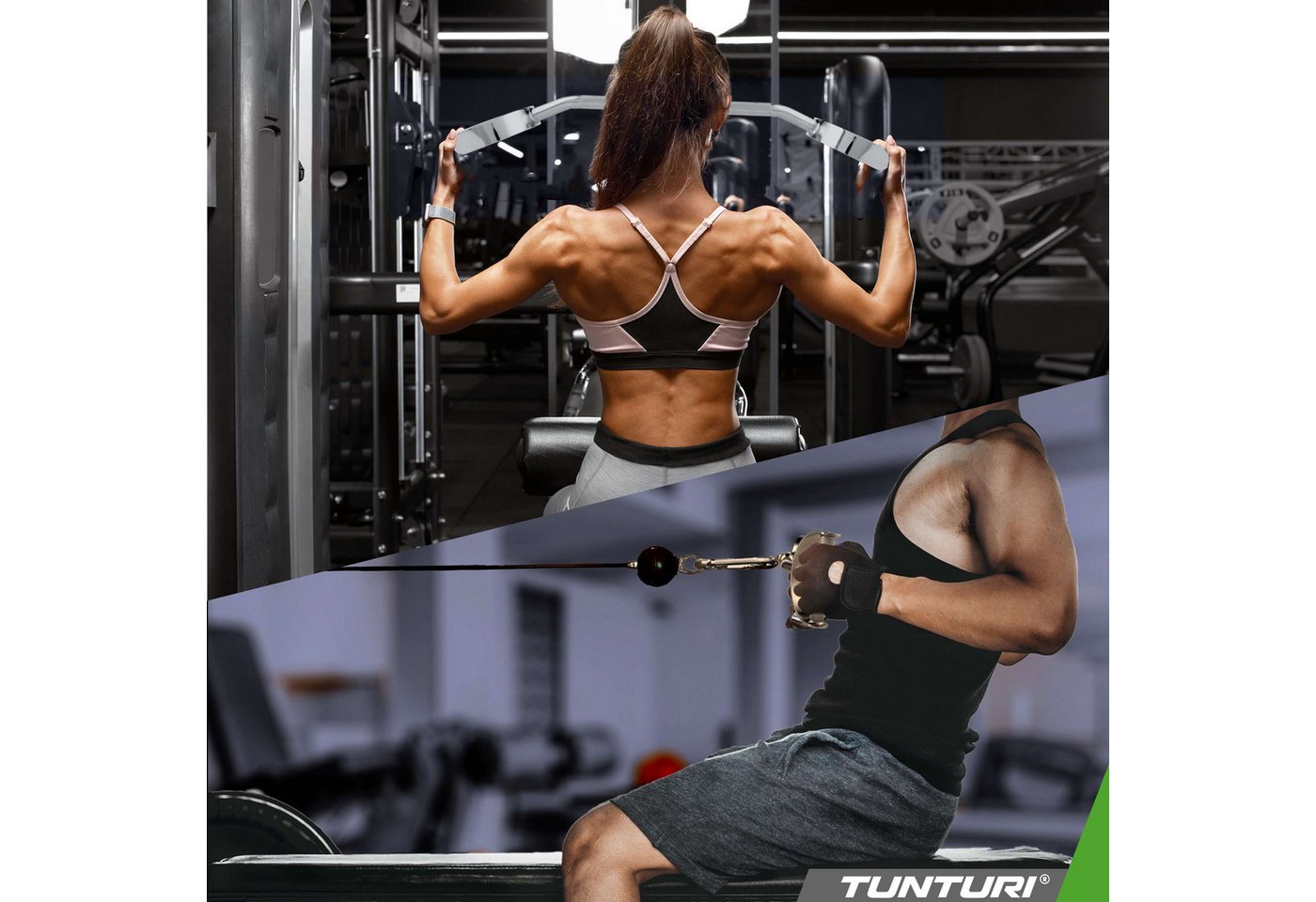 Tunturi Trainingshilfe Pro Latzugstange - Homygym - Nachhaltig Stahl - für Power Kraftraining Bild 3