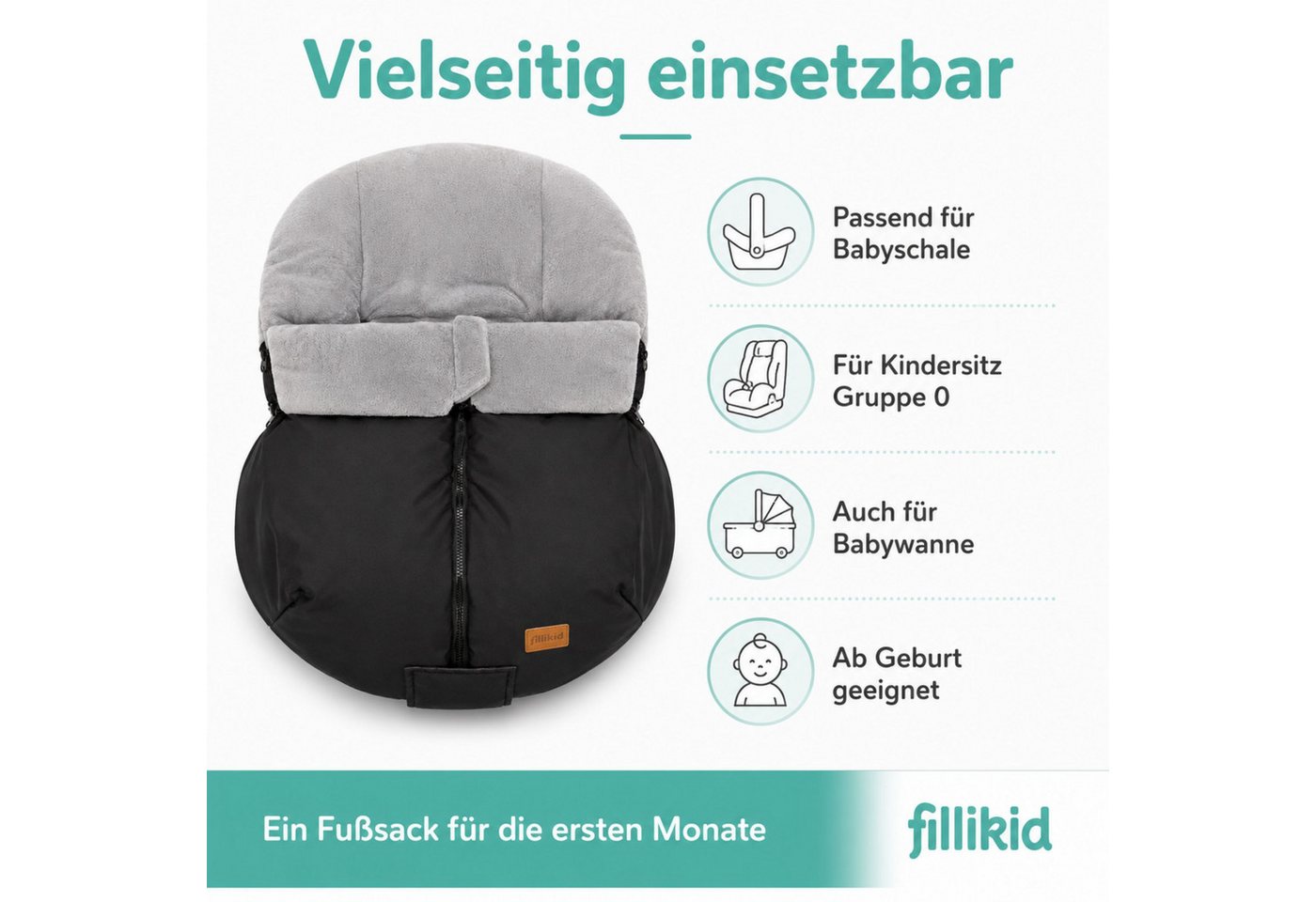 Fillikid Fußsack Winterfußsack Sella Exklusiv