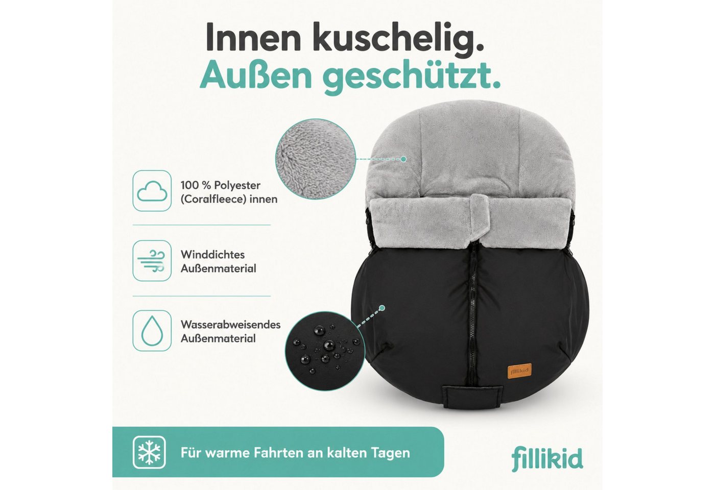 Fillikid Fußsack Winterfußsack Sella Exklusiv Bild 4