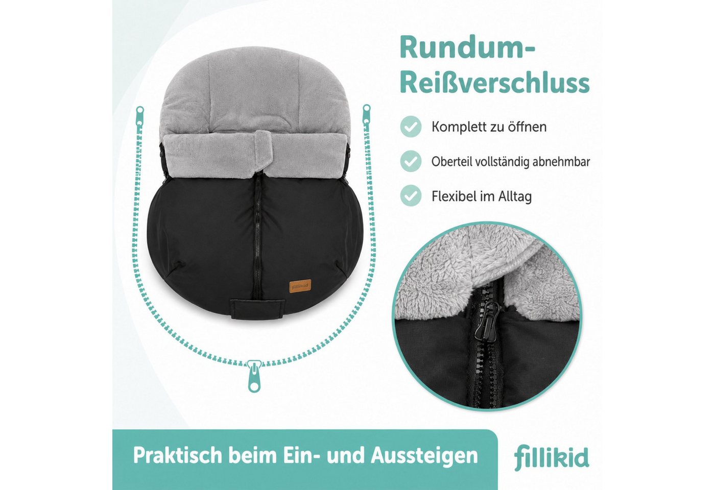 Fillikid Fußsack Winterfußsack Sella Exklusiv Bild 5