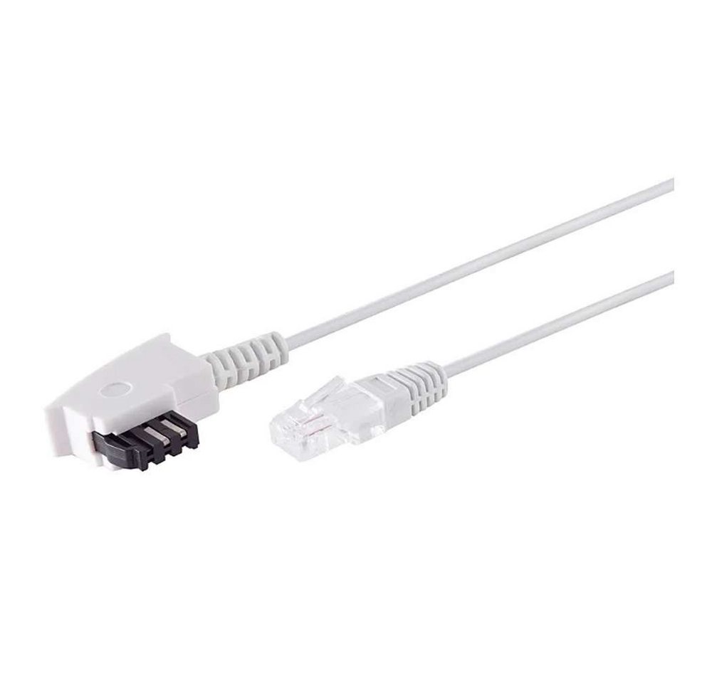 S-Conn TAE-F Stecker > RJ45 Stecker weiß 20,0m Telefonkabel
