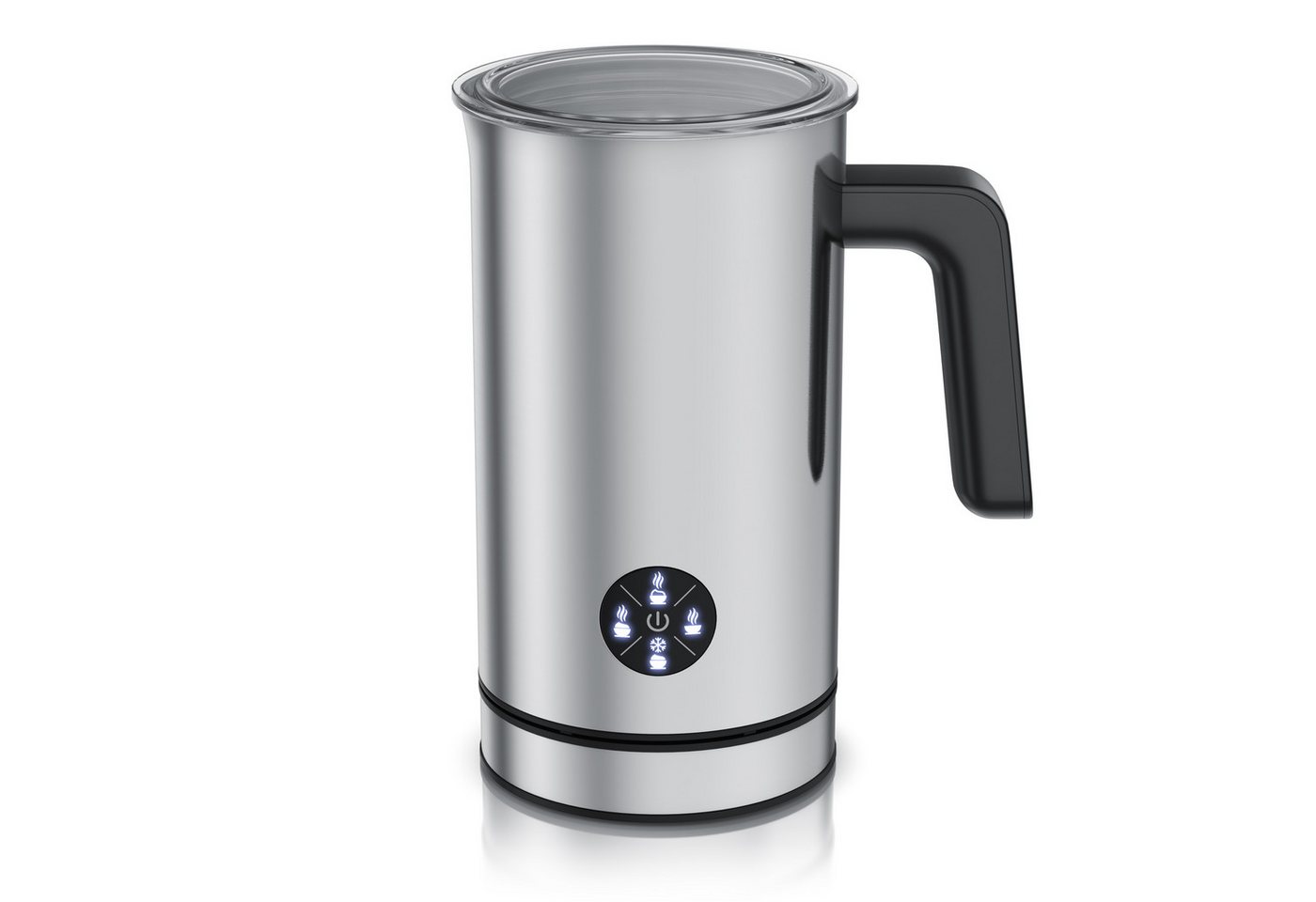 Arendo Milchaufschäumer elektrisch, Doppelwandgehäuse, 4 Programme, Antihaftbeschichtung, 500 W, 150 ml Heiß-/Kaltschaum,300 ml warme Milch,Cappuccino/Latte Macchiato Bild 5