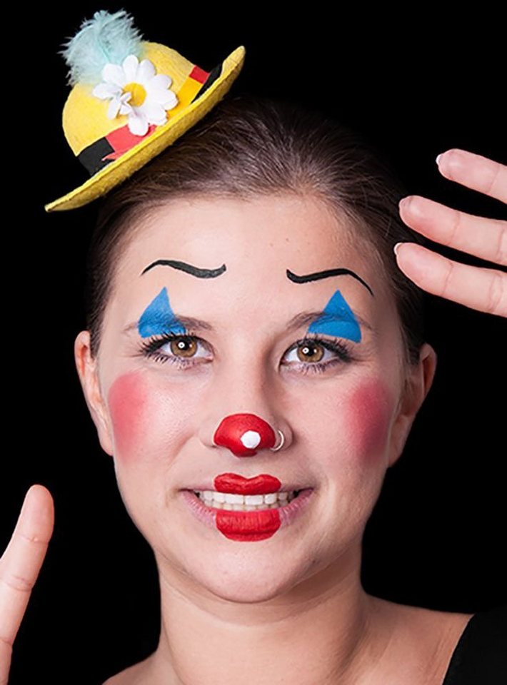 Maskworld Theaterschminke Aqua Make-up Schminke rot - Halloween Karneval, Hochwertige rote Wasserschminke mit 12 Gramm Inhalt