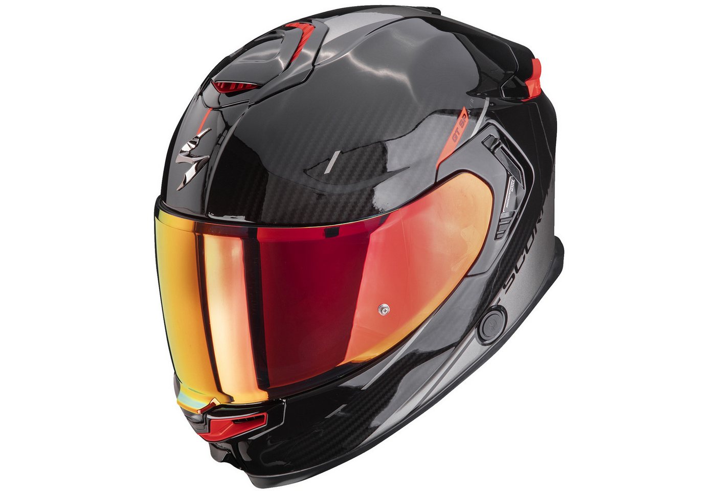 Scorpion Exo Motorradhelm Scorpion Exo-GT SP Air Asphalt Integralhelm Schwarz / Rot L (1er Set), integralhelm motorrad Bild 3