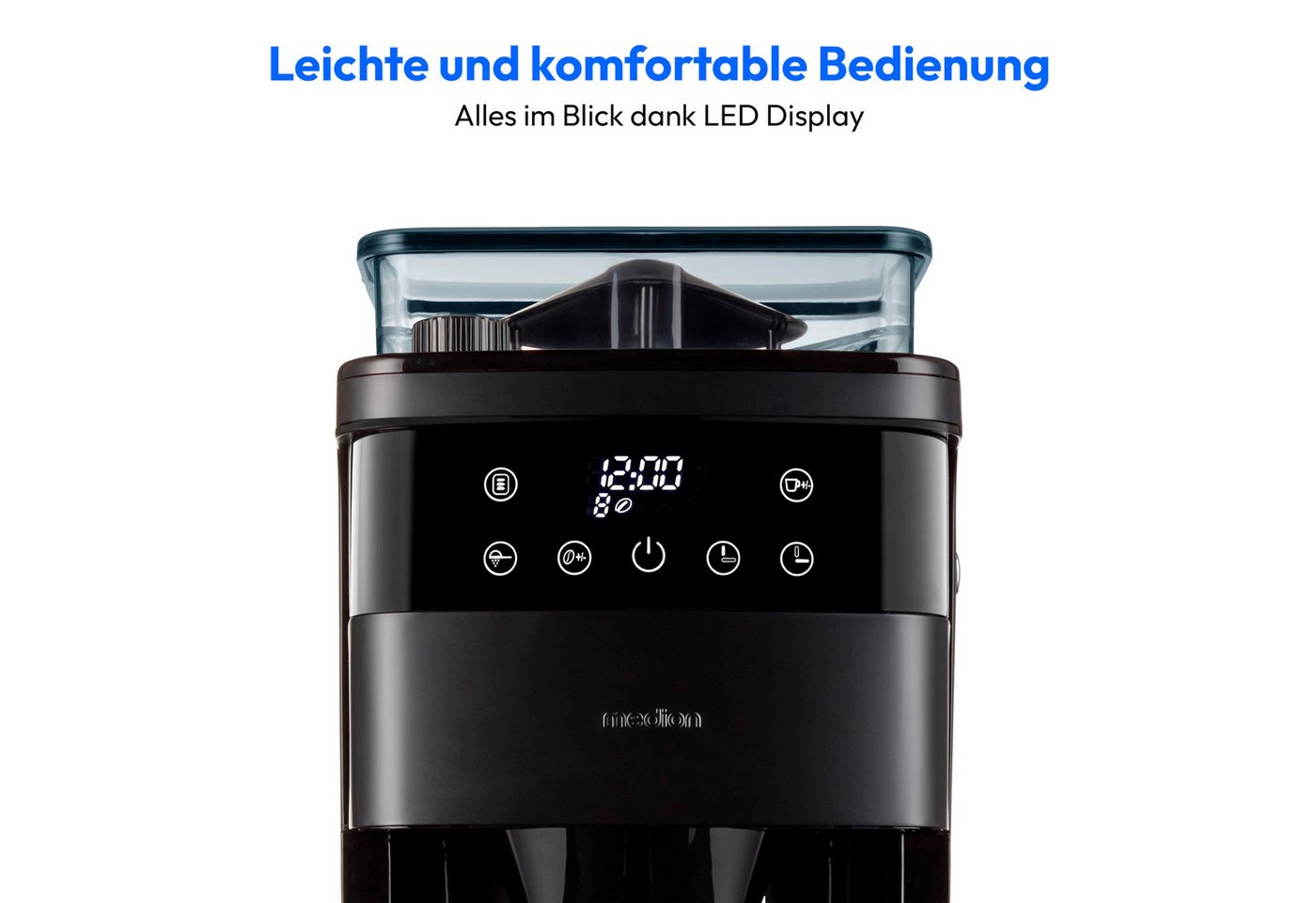 Medion® Toaster Kaffeemaschine mit Mahlwerk MEDION (MD 19911), 800 W