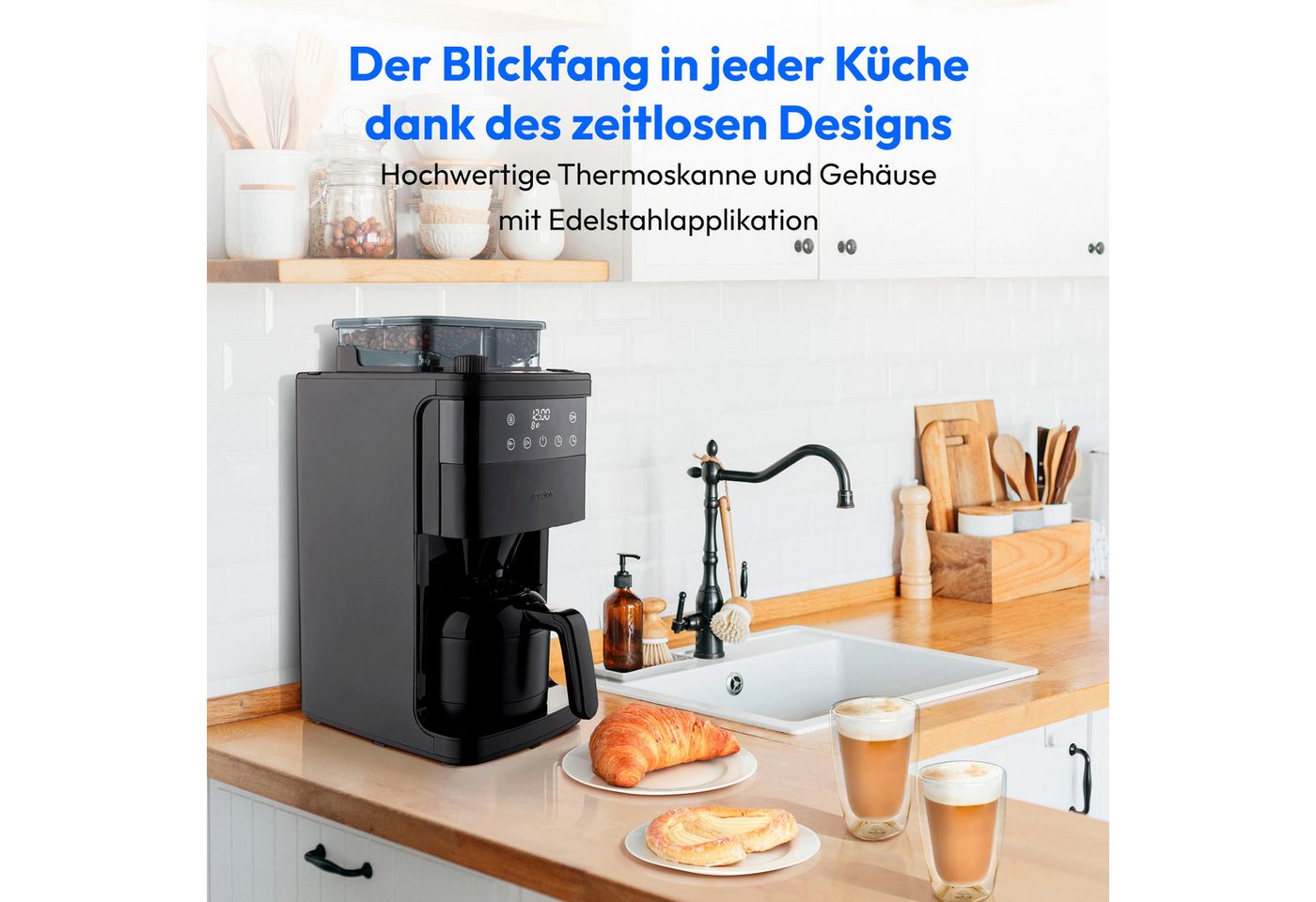 Medion® Toaster Kaffeemaschine mit Mahlwerk MEDION (MD 19911), 800 W Bild 4