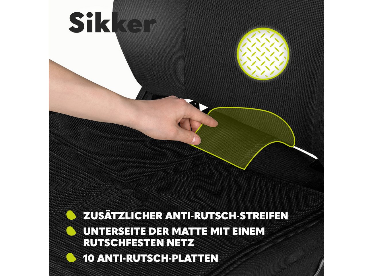 lionelo Kinder-Sitzauflage SIKKER, große Matte/wasserdicht