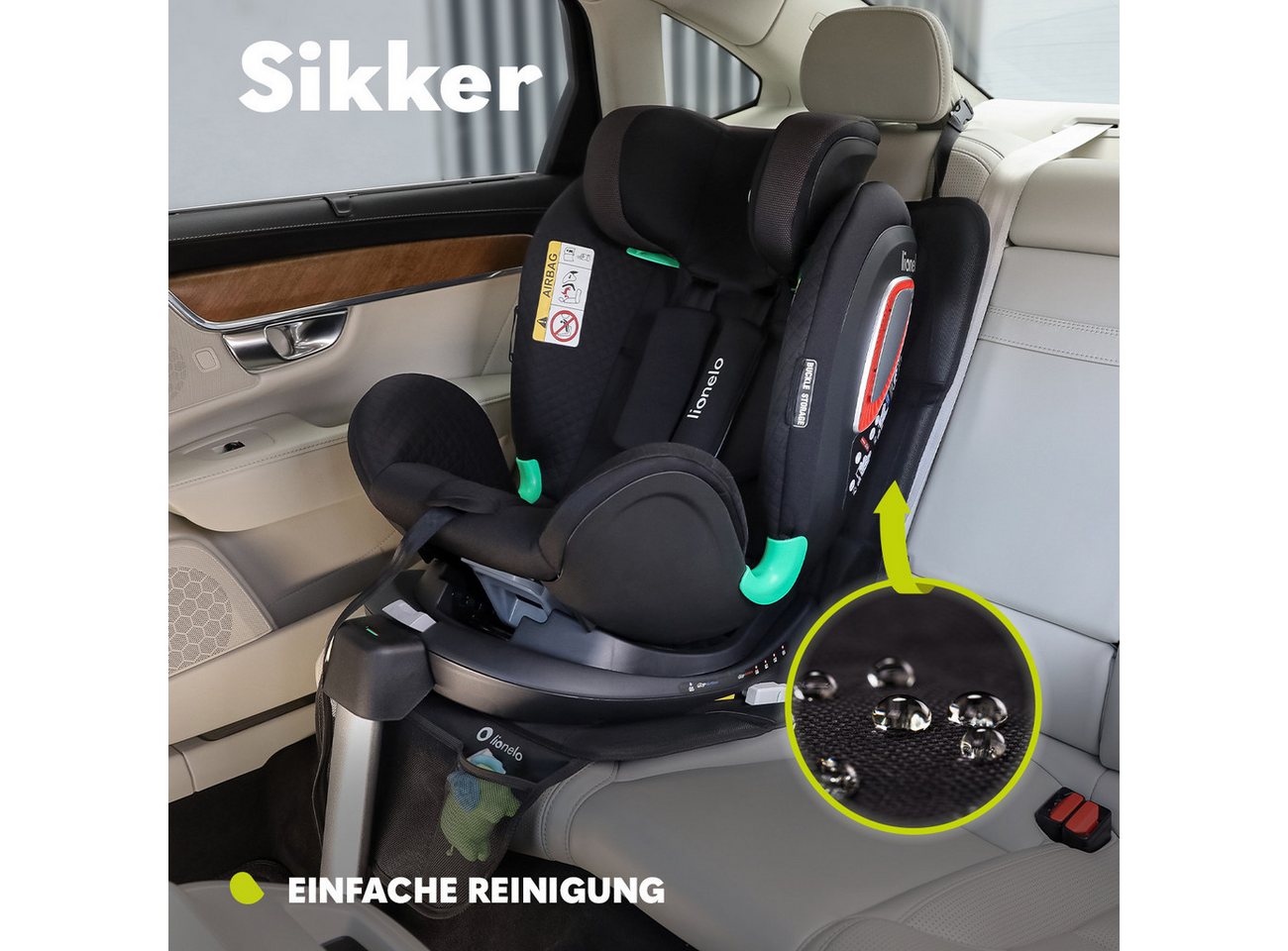 lionelo Kinder-Sitzauflage SIKKER, große Matte/wasserdicht Bild 3