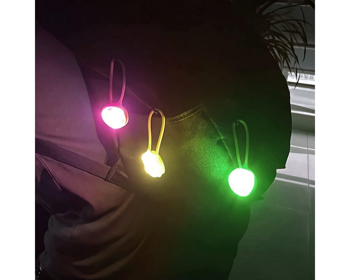 FELIXLEO Fahrradreflektor LED Blinklicht Schulranzen 3 Stk Reflektoren Kinder