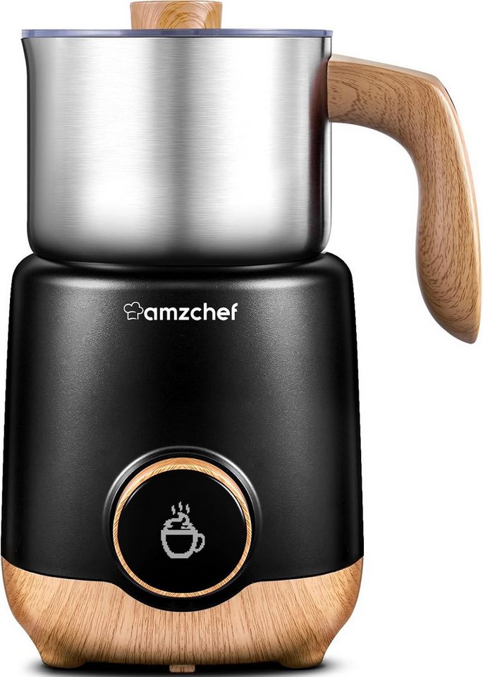 AMZCHEF Milchaufschäumer MMF-9117 600ml 8-IN-1 für Heißen & Kalten Milchschaum OLED Display, 550 W, 8 Betriebsmodi, Induktionserwärmung, schonendes Erhitzen, Leise Bild 2