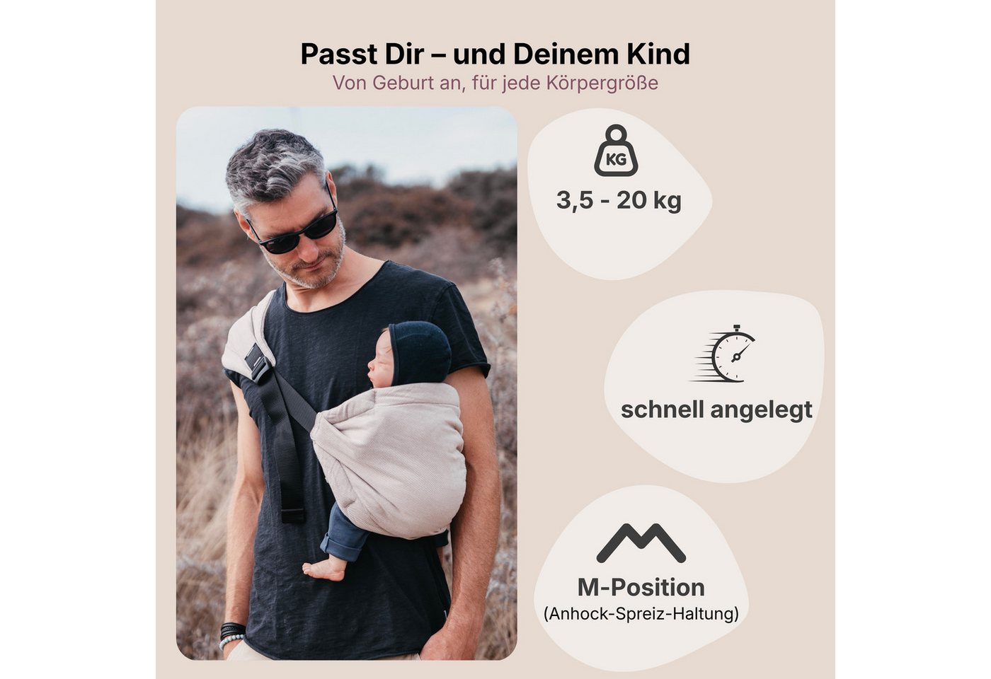 Hoppediz Babytrage Hüfttrage Hip-Hop Bild 3