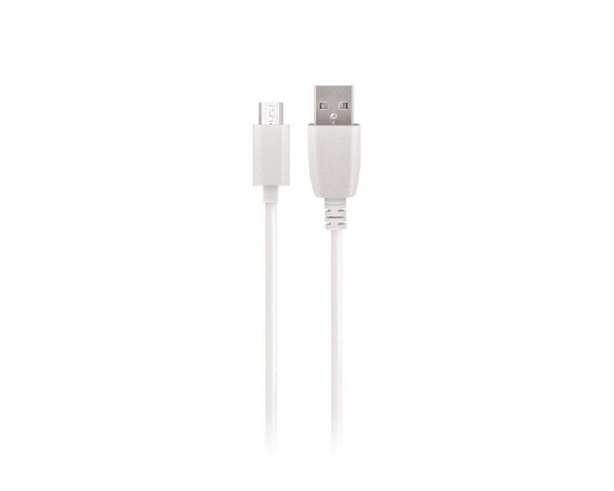 COFI 1453 2m Ladekabel USB - microUSB Datenkabel Handy-Ladekabel Weiß USB-Kabel, (200 cm)