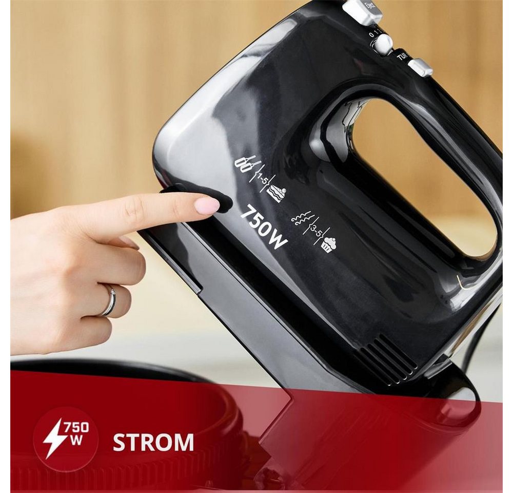 MPM Stabmixer MPM MMR-22Z/C Handmixer mit 2 Schüsseln 750 W Schwarz Bild 4