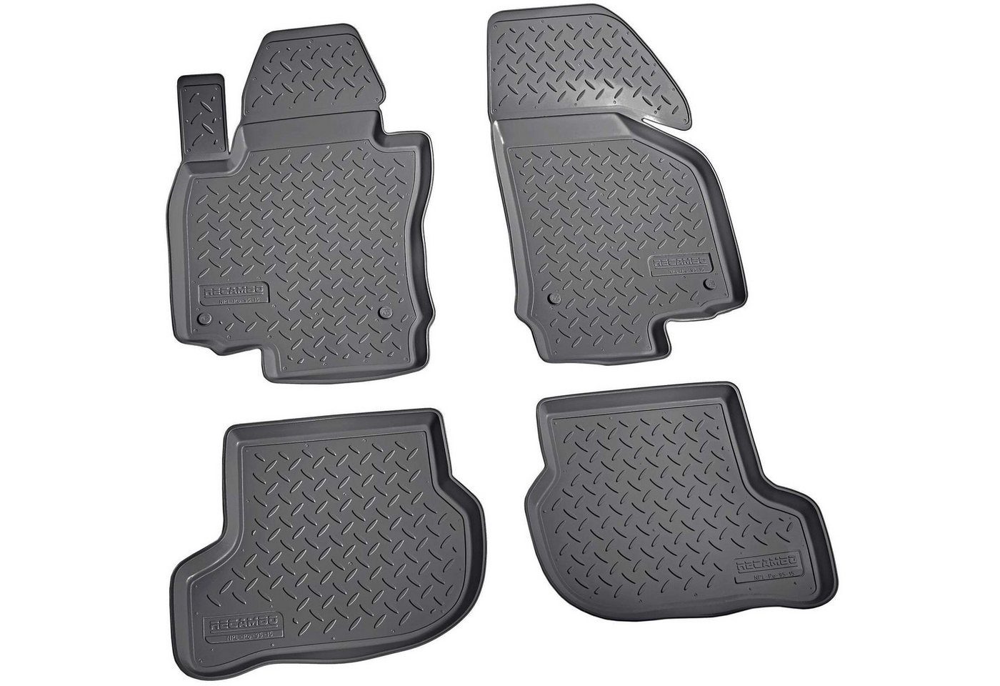 RECAMBO Kofferraumwanne für VW Golf 5 Schrägheck, 1K1, 2003-2008, mit Notrad, für Vw GOLF 1K1, 100% passgenaue Antirutschmatte, Kofferraum Schutzmatte, Gummimatte Bild 2