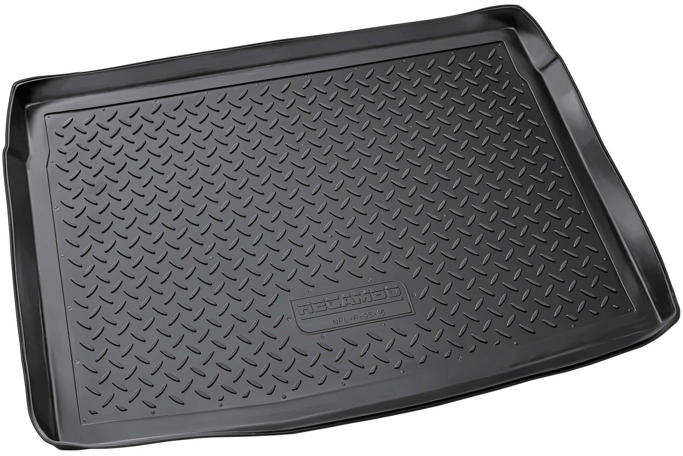 RECAMBO Kofferraumwanne für VW Golf 5 Schrägheck, 1K1, 2003-2008, mit Notrad, für Vw GOLF 1K1, 100% passgenaue Antirutschmatte, Kofferraum Schutzmatte, Gummimatte Bild 3