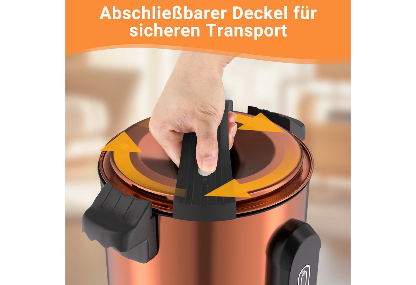Clanmacy Einkoch- und Glühweinautomat 8L, Glühweinkessel Glühweinkocher Heißgetränkeautomat Wasserkocher, 1500 W