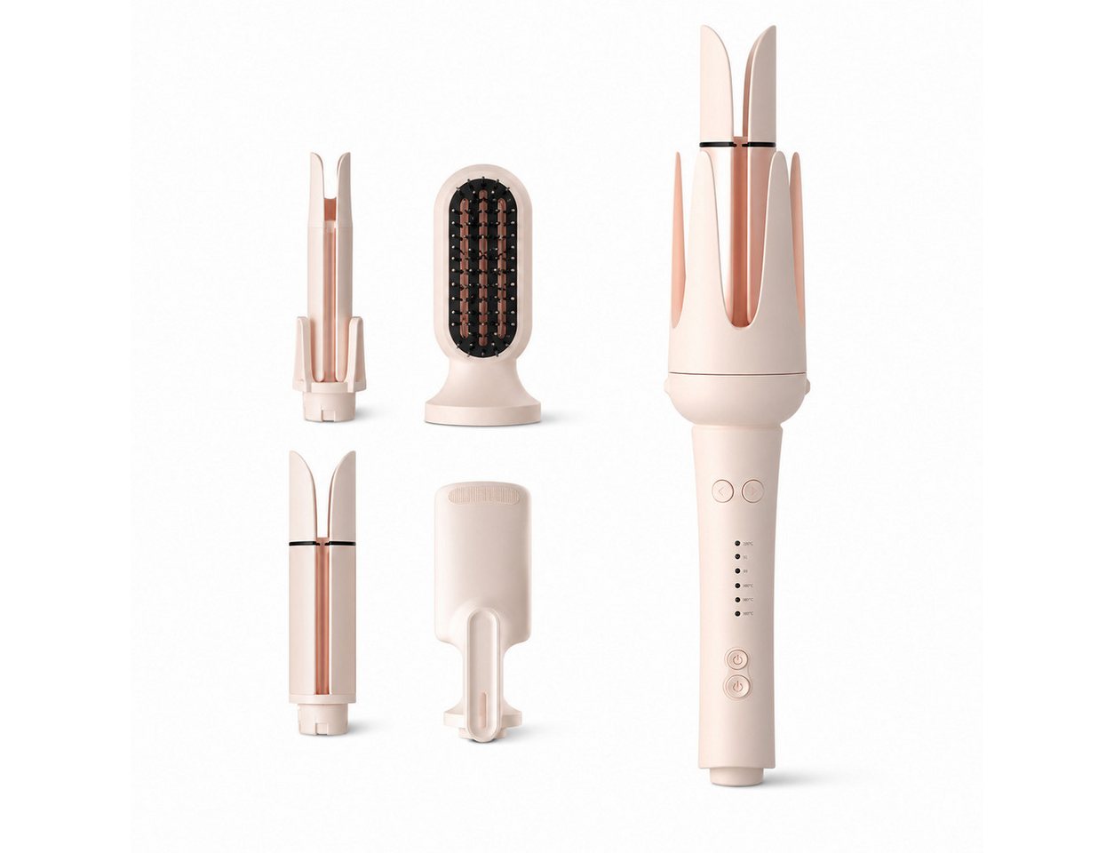 Lisabonde Multihaarstyler 5-in-1 Multistyler Lockenstab automatisch mit Ionen & Glättbürste, 5-in-1 Multistyler-System Bild 5