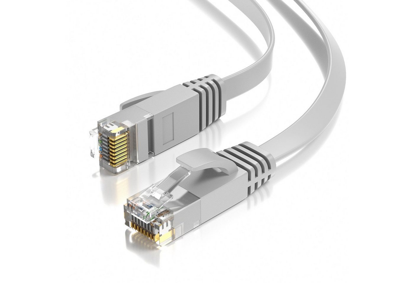 JAMEGA CAT 6 Patchkabel Flach, RJ45 LAN Kabel Ethernet Netzwerkkabel LAN-Kabel, CAT.6, RJ-45 Stecker (Ethernet) (500 cm) Bild 3