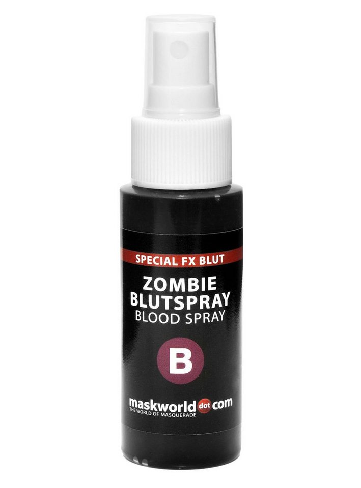 Maskworld Theaterschminke Zombie Blutspray, Hochwertiger Spezialeffekt für eine blutig-schaurige Verwandlung