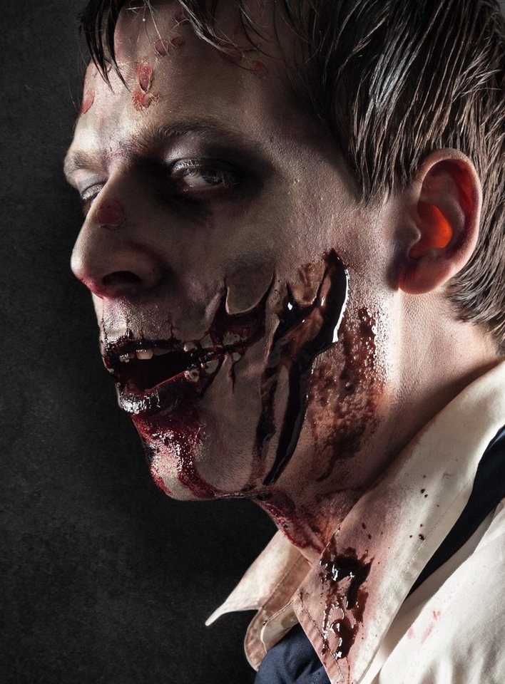 Maskworld Theaterschminke Zombie Blutspray, Hochwertiger Spezialeffekt für eine blutig-schaurige Verwandlung Bild 2