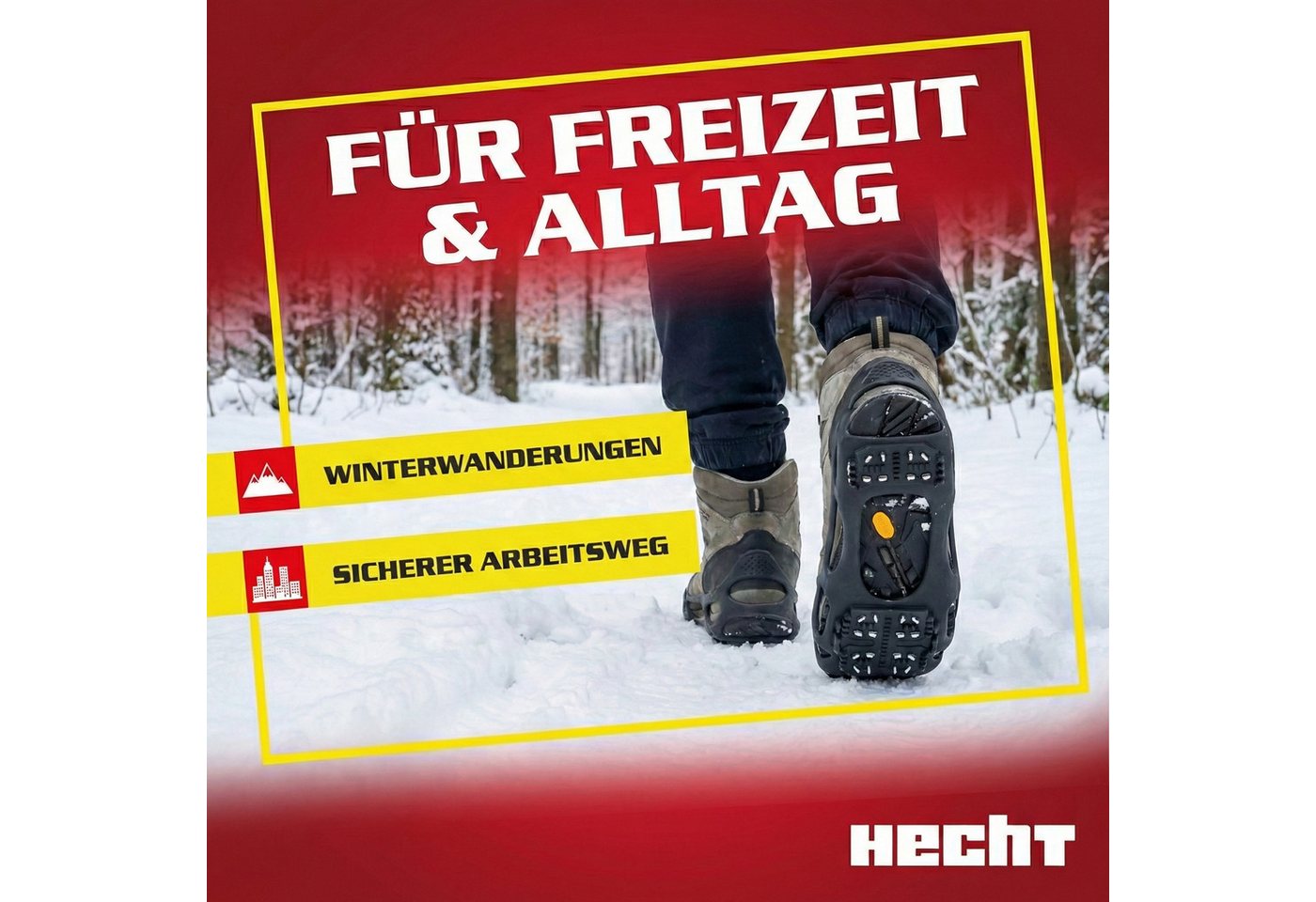 Hecht Spikes Schuhspikes Größe M 39-42 mit 24 Metallkrallen, in 35-38, 39-42, 43-46 Bild 5
