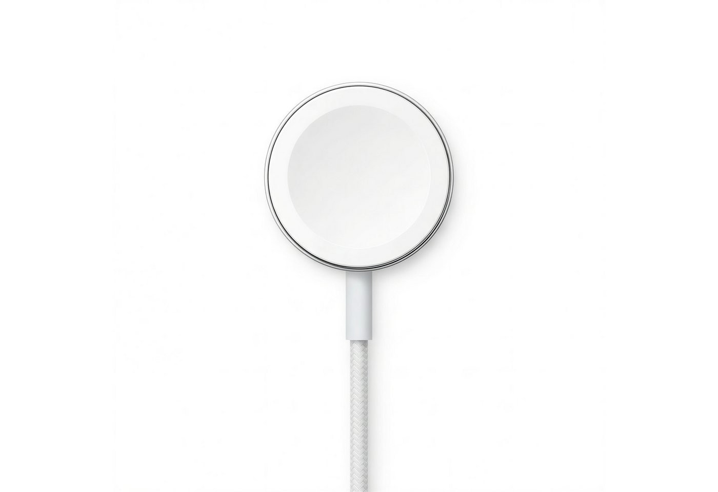 Futurea Magnet-Ladekabel für Apple Watch Series 12 11 10, SE & Ultra USB-Ladegerät (1000 mA, Einzelartikel, 1-tlg., Aluminium-Ladepuck mit 1 m USB-C Kabel, geflochtener Textilmantel) Bild 2