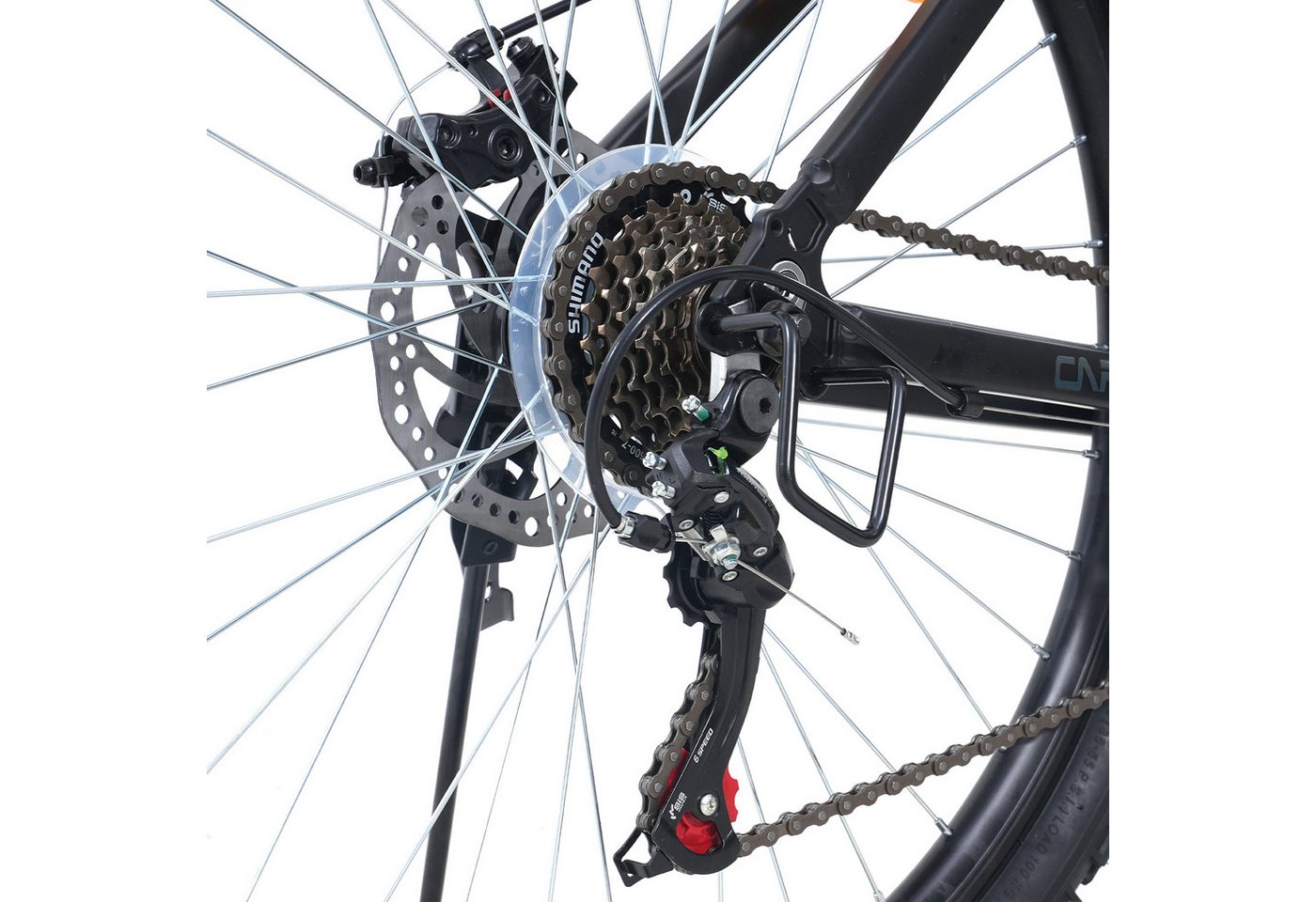 EVERCROSS TECH Mountainbike EM3 Fahrrad 26/27,5 Zoll MTB für Damen und Herren, Shimano 21 Gang, 21 Gang Bild 5