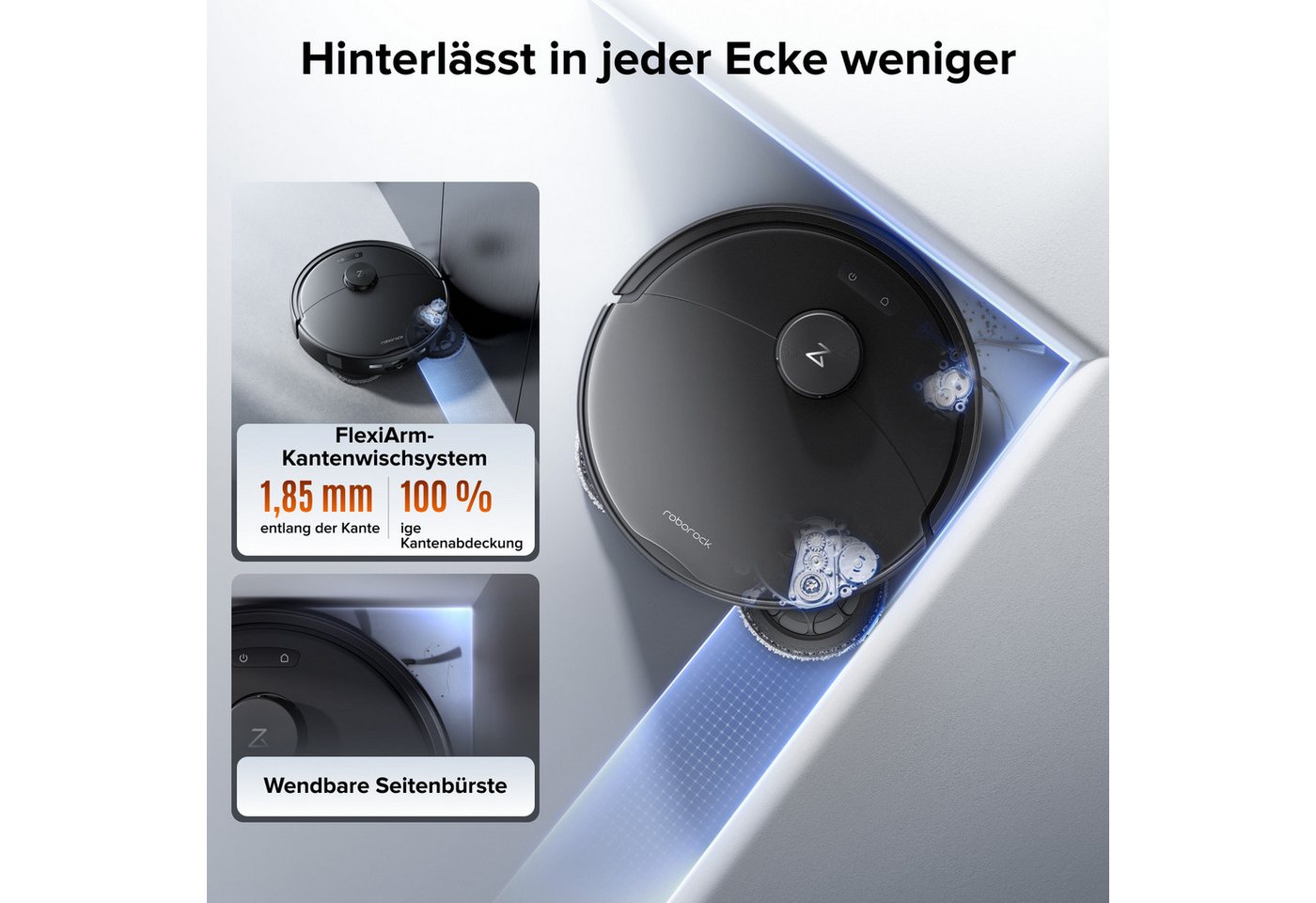 Roborock Saugroboter mit Wischfunktion, Qrevo 2 Pro (Upgrade von Qrevo S5V), 25.000 Pa