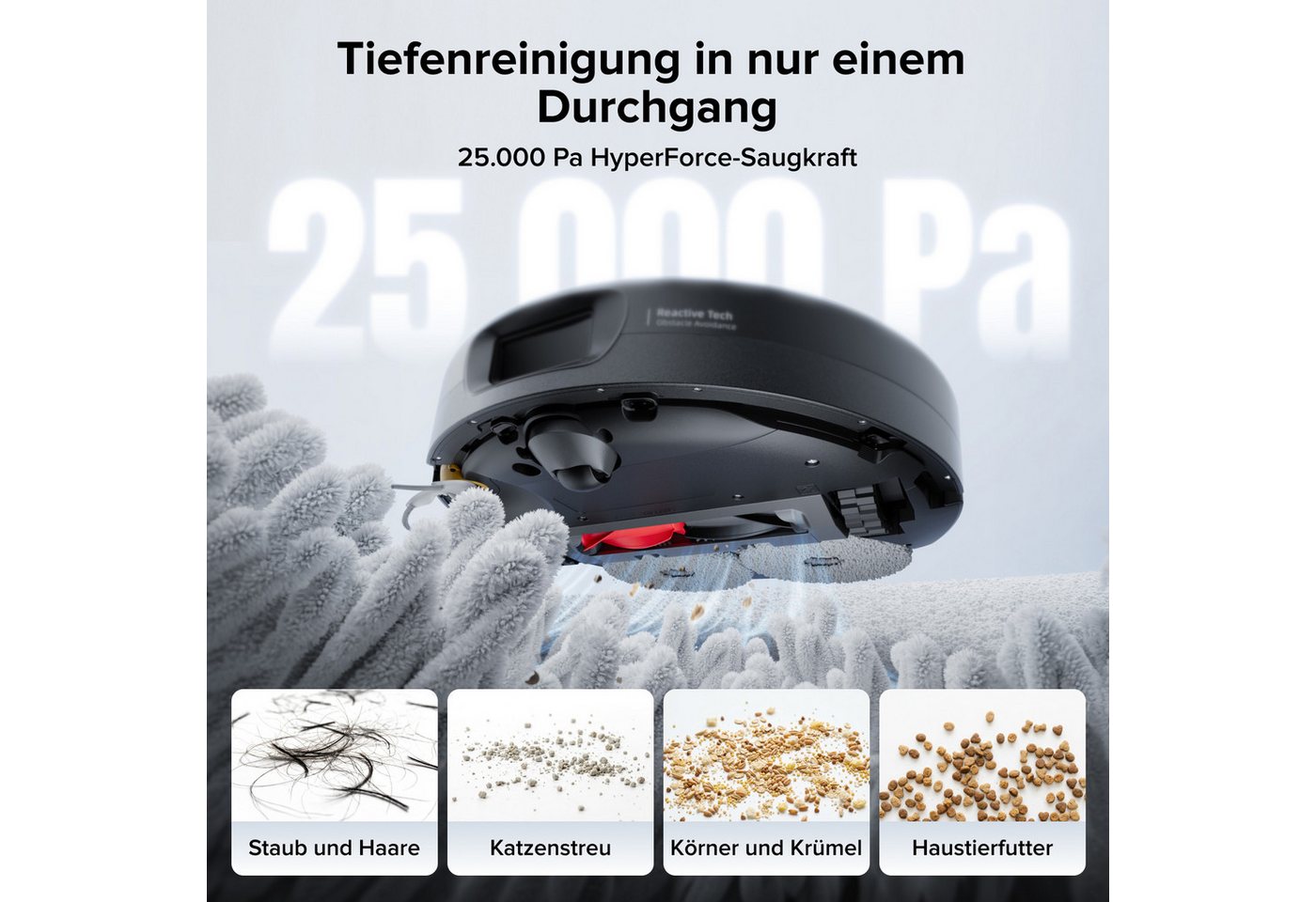 Roborock Saugroboter mit Wischfunktion, Qrevo 2 Pro (Upgrade von Qrevo S5V), 25.000 Pa Bild 5