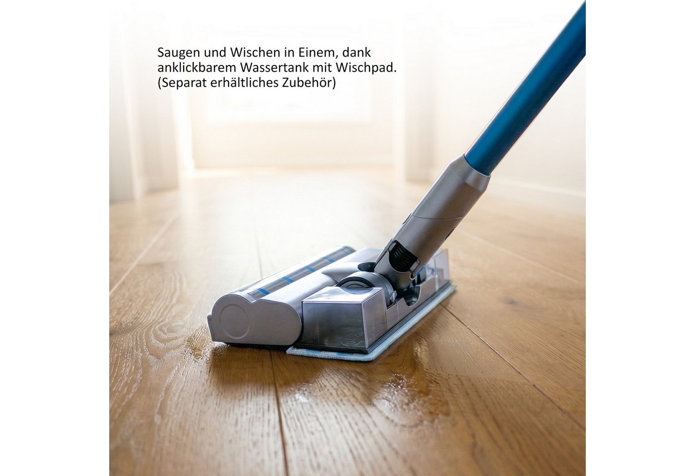 Genius Akku-Hand-und Stielstaubsauger Invictus ONE SL Hand- und Bodenstaubsauger mit Wischfunktion, inklus. Absaug- und Aufladestation Bild 4