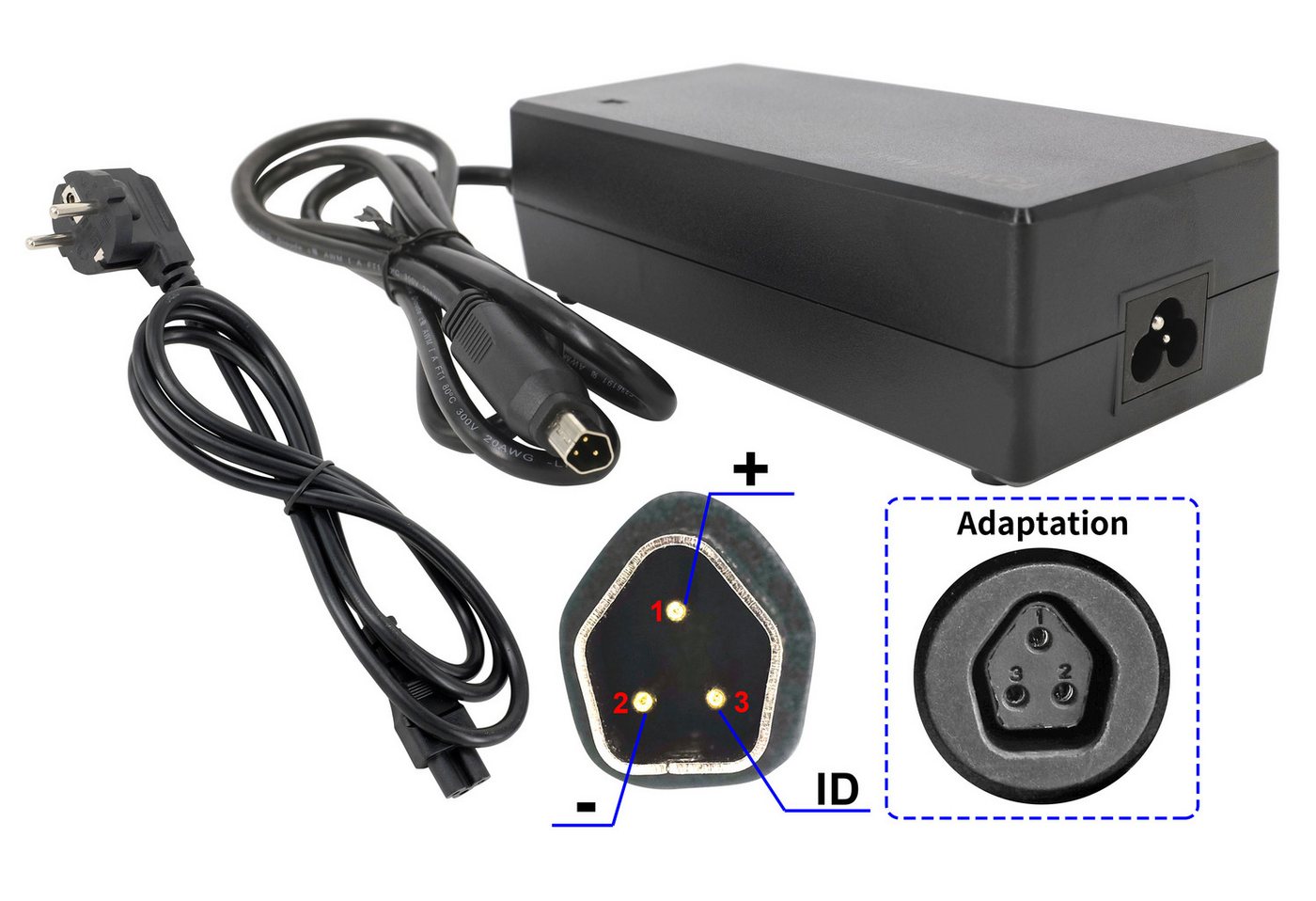 PowerSmart Phylion Joycube SF-03 E-Bike Akku für Fischer Cita ECU 1401 mit Ladegerät Li-ion 14500 mAh (36 V)