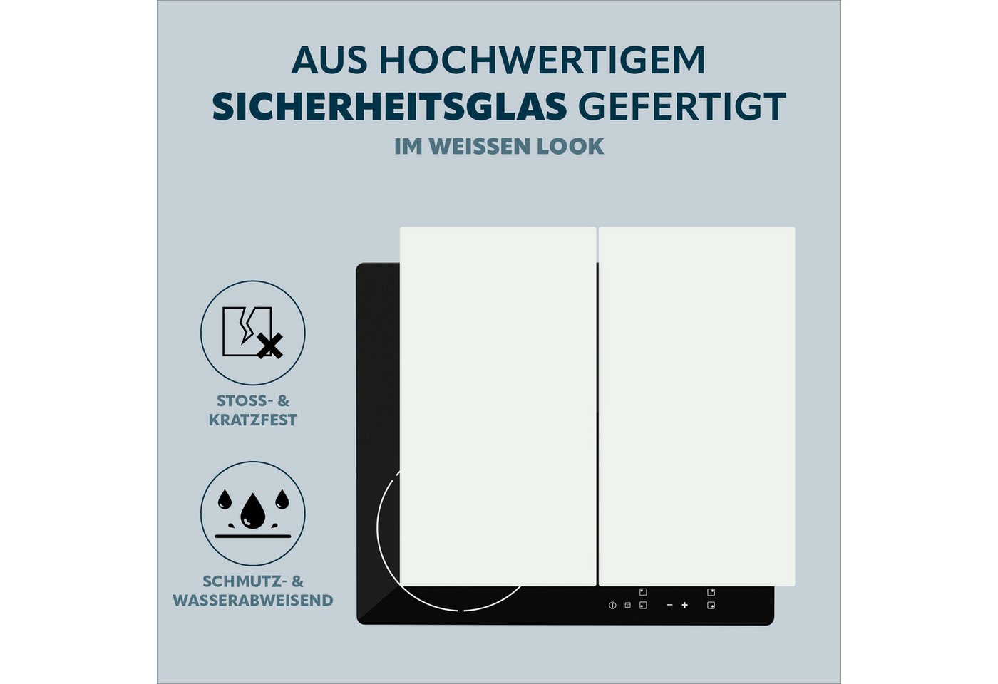 bremermann Herd-Abdeckplatte 2er Set aus Glas ca. 52 x 4 x 30 cm (B/H/T) Bild 5