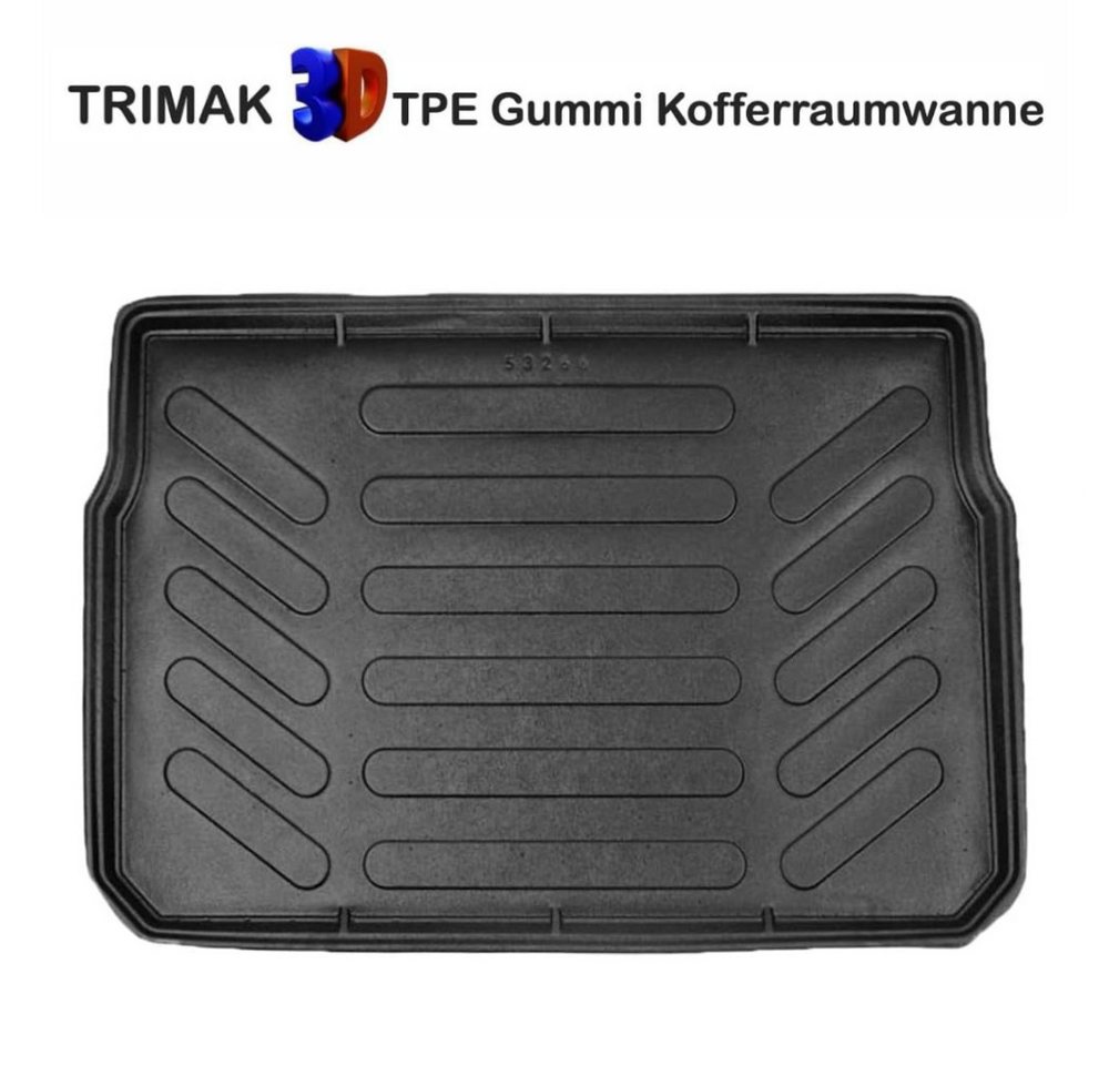 Trimak Passform-Fußmatten Oder Kofferraumwanne Oder Set Kompatibel mit Citroen e-C3, Citroën C3 3. Gen. 2017-2024 Kofferraummatte TPE Antirutschmatte Bild 4