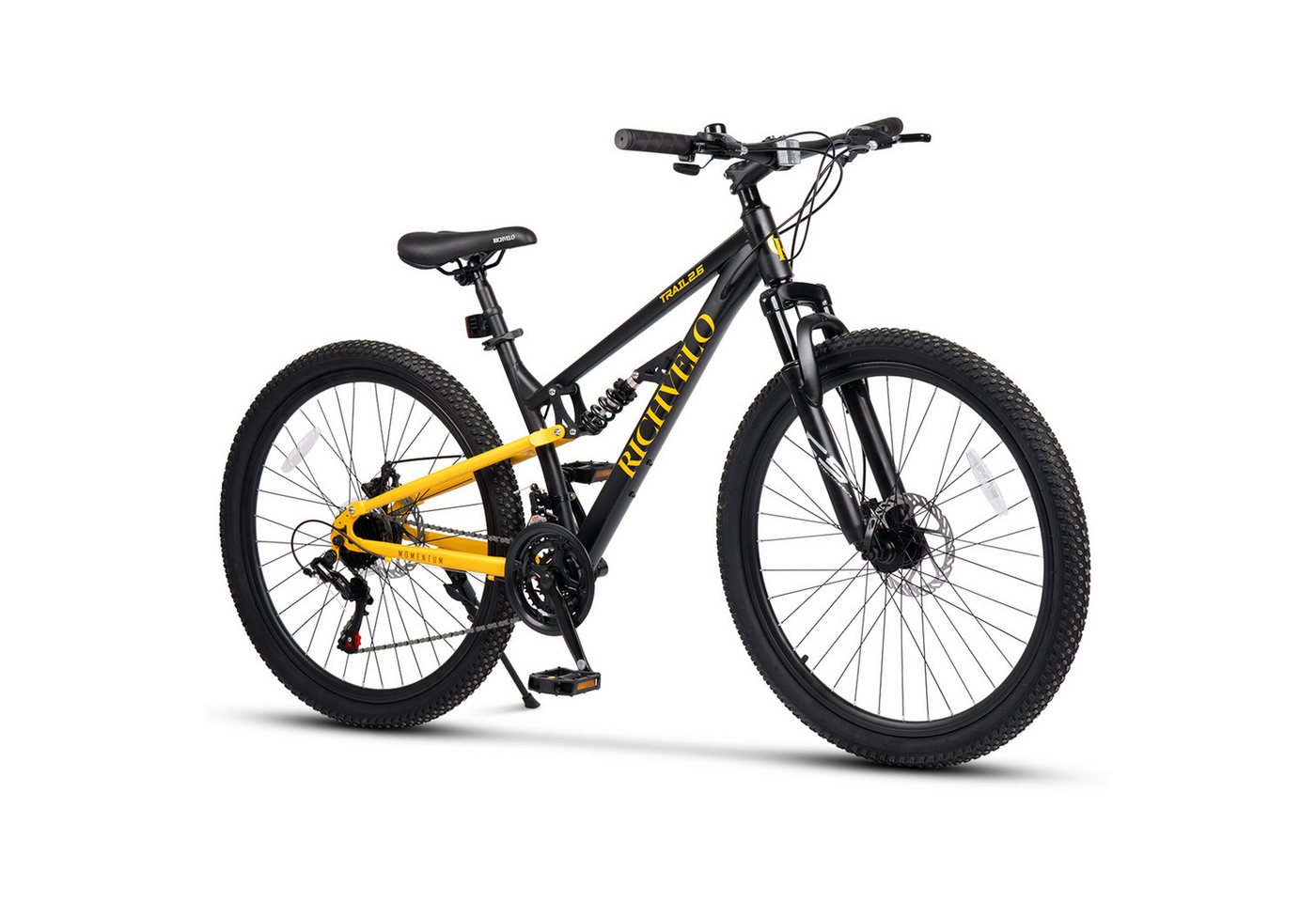 Velors Mountainbike 24 26 27.5 Zoll Fahrrad für Herren Damen Jungen, 21 Gang Shimano Tourney Schaltwerk, Kettenschaltung, mechanische Scheibenbremse Fully MTB Fahrrad Bike für Damen Herren Bild 4