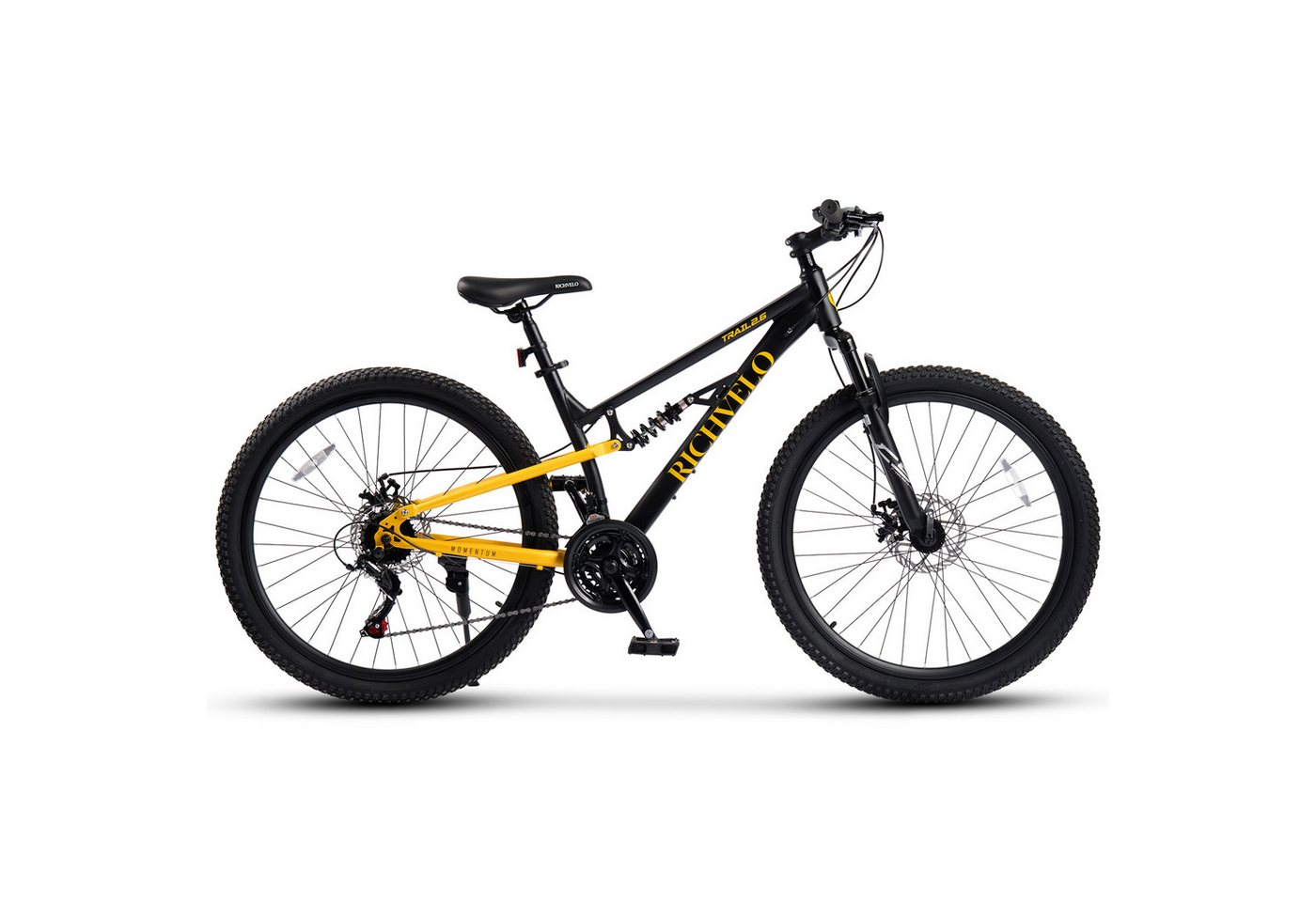 Velors Mountainbike 24 26 27.5 Zoll Fahrrad für Herren Damen Jungen, 21 Gang Shimano Tourney Schaltwerk, Kettenschaltung, mechanische Scheibenbremse Fully MTB Fahrrad Bike für Damen Herren Bild 5